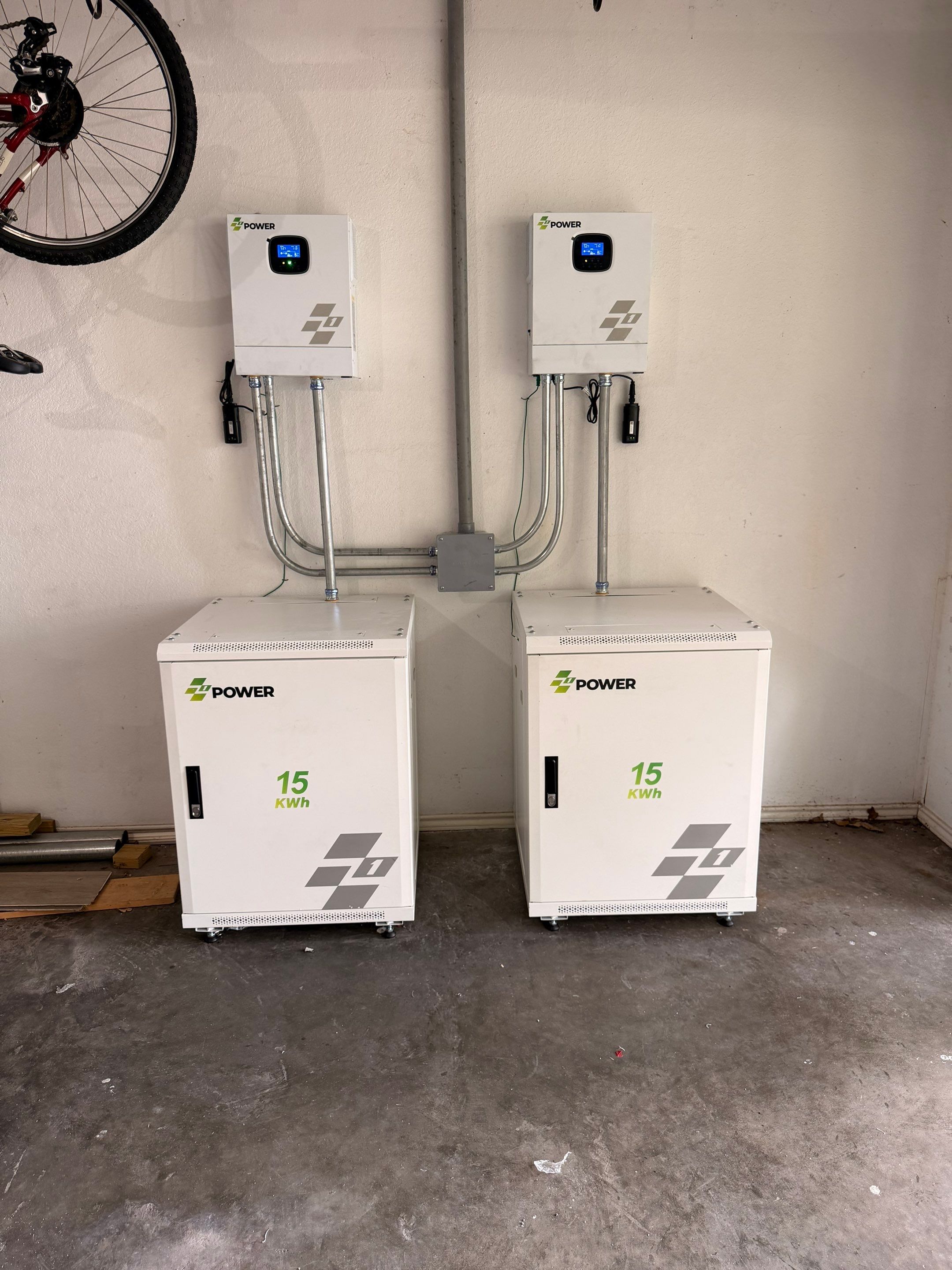 Wall-mounted battery storage units